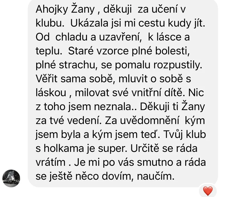 Reference – Online klub Přepis rodového otisku, rozpuštění starých vzorců a práce s vnitřním dítětem