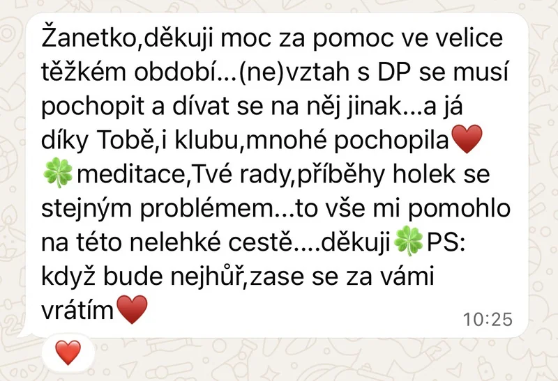 Recenze klientky Online klubu Přepis rodového otisku – pomoc v krizi, sdílení s holkama, jiný pohled na vztah