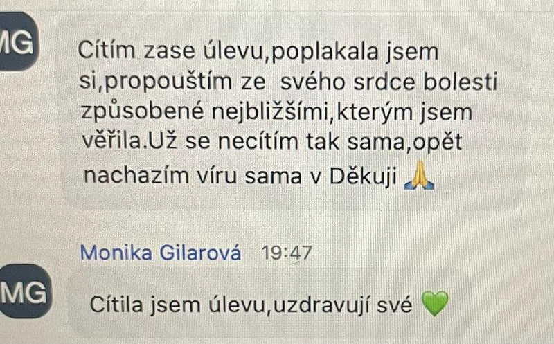 Recenze klientky léčivé meditace – propuštění bolesti od nejbližších, úleva, návrat víry v sebe