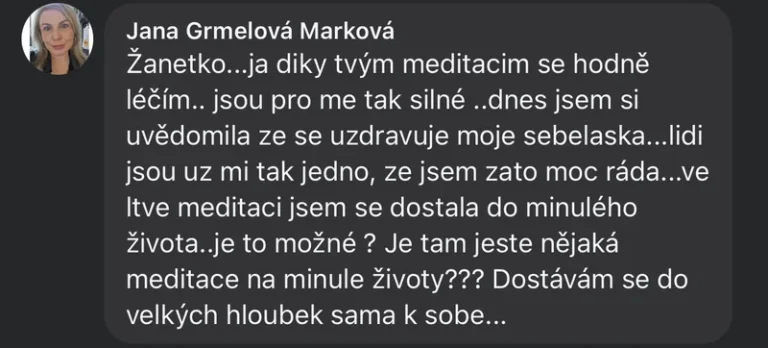 Recenze klientky Online klubu Přepis rodového otisku – uzdravení sebelásky, hluboká cesta, minulé životy